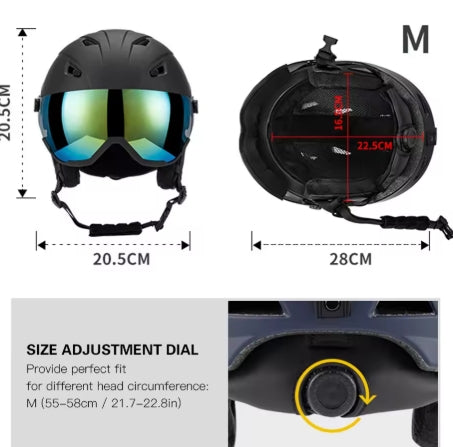 Ski Helmet with Removable Visor