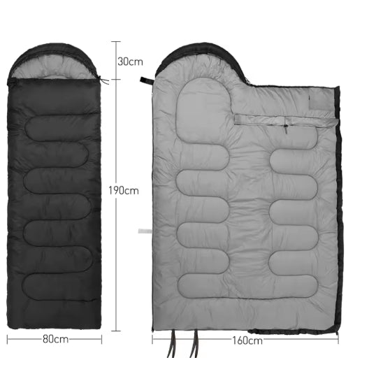 Camping Sleeping Bag Lightweight 4 Season Warm Envelope