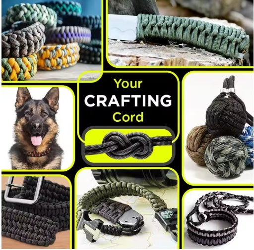 9-Core 650lb Paracord 5/15/31m