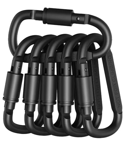 6pcs Backpack Carabiner